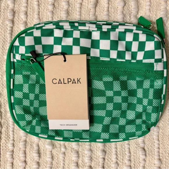 CALPAK Green Checkered Tech Organizer - Picture 2 of 7